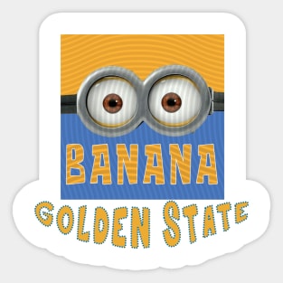 DESPICABLE MINION AMERICA GOLDEN STATE Sticker